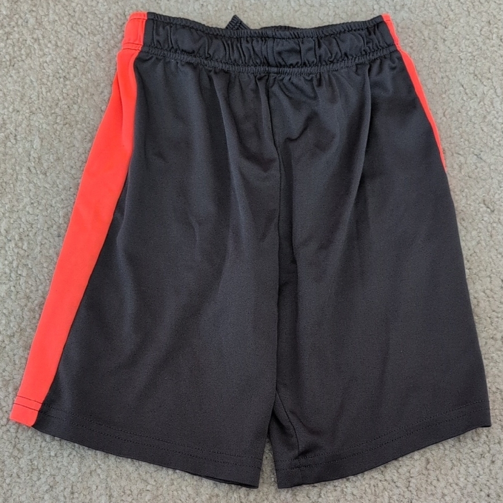 Dynamic Black and Red Basketball Shorts